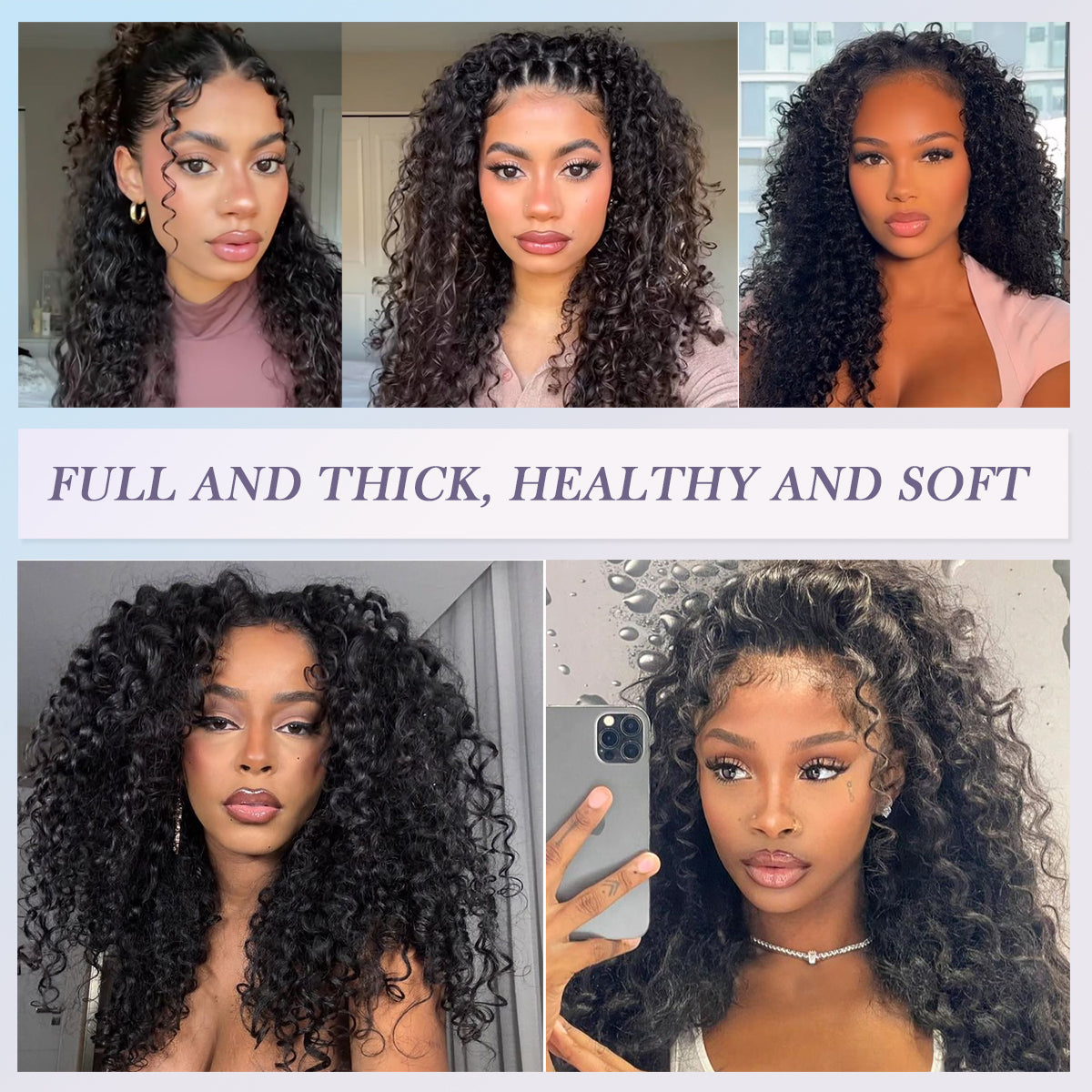 BoB 4x4 HD Front Lace Wig 10-16 inch Kinky Curly 100% Human Hair Wig 200% Density