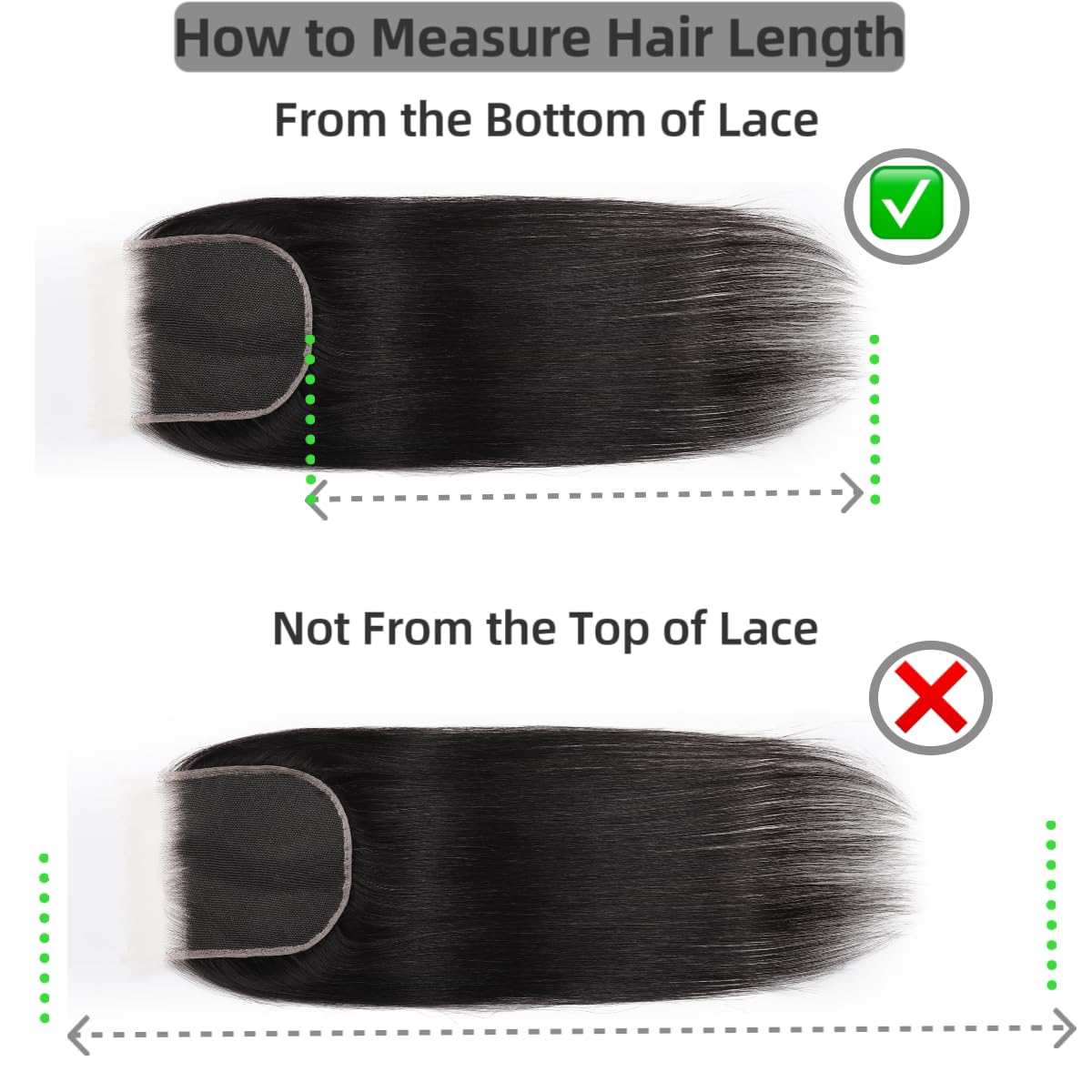 100% Human Hair 8-22inch 5x5 HD Lace Closure Straight