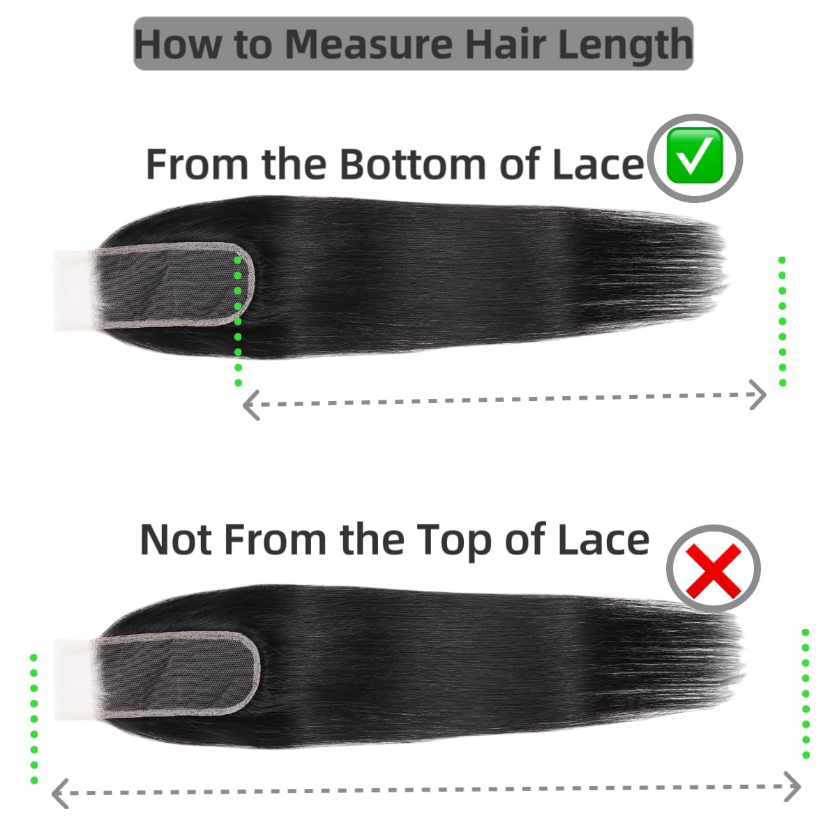 2x6 transparent HD Lace Closure Straight Human Hair 100% Brazilian Virgin Unprocessed Natural Color