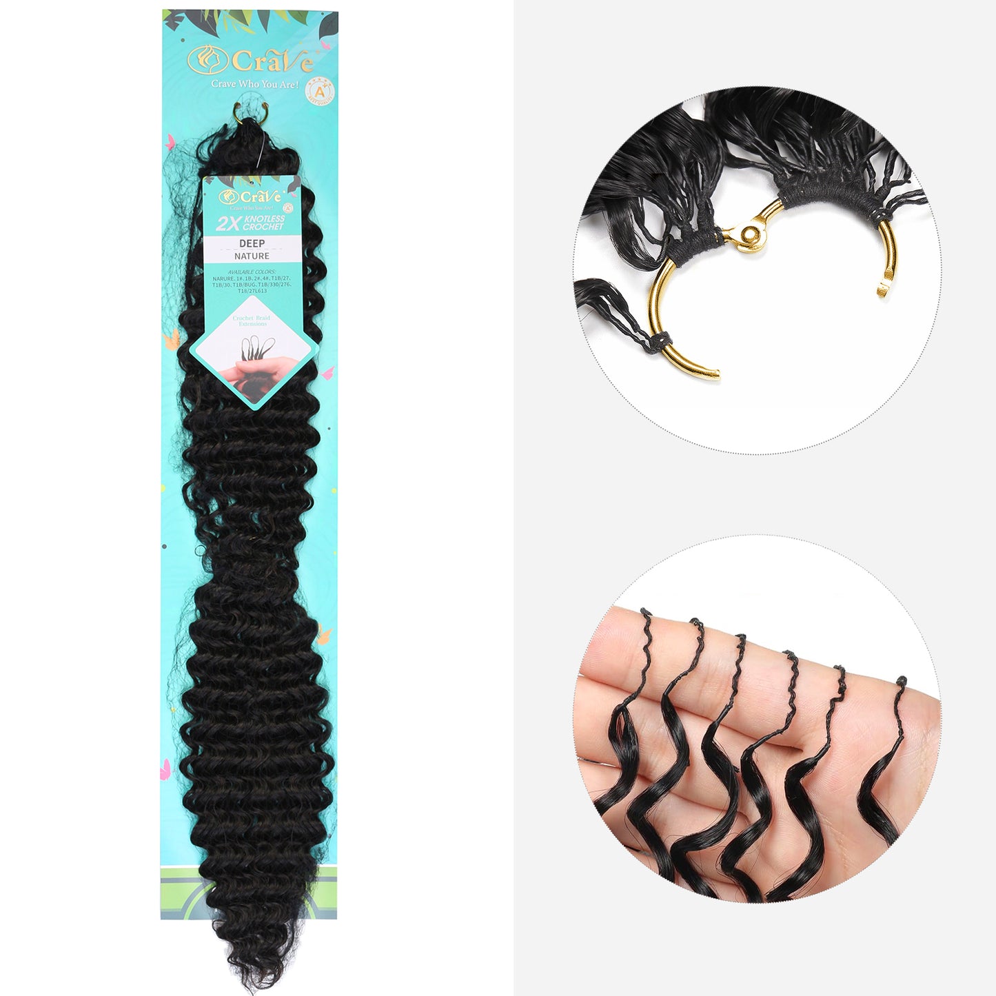 Feather Crochet Hair Deep 16inch