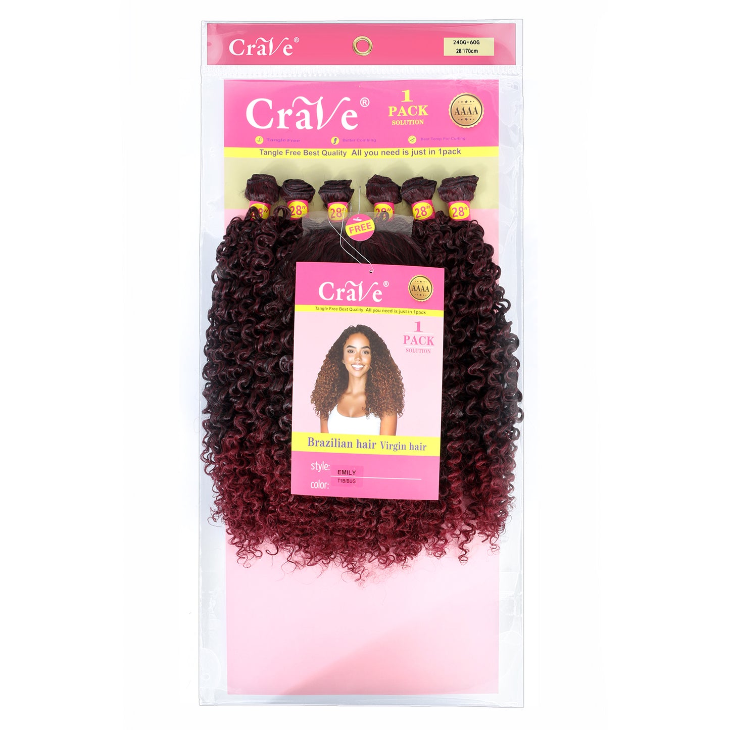 EMILY Synthetic Hair Set 6+1 pieces / 8 pieces