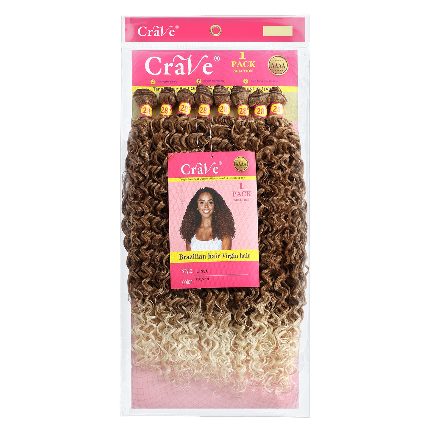 LISSA Synthetic Hair Set 8 pieces / 28inch