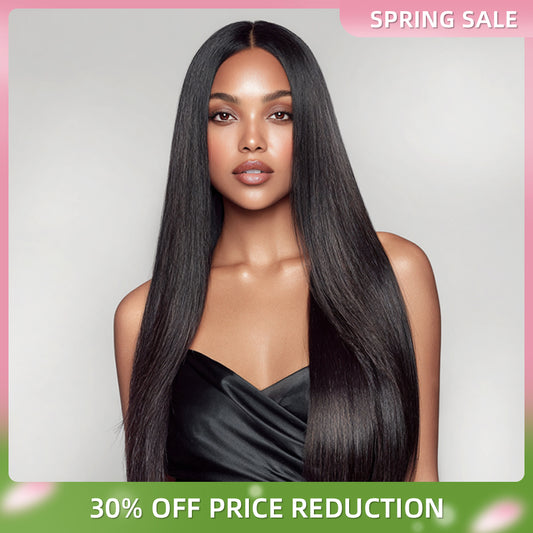 5x5 HD Front Lace Wig 10-30 inch Straight Human Hair Wig