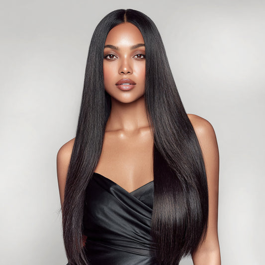 5x5 HD Front Lace Wig 10-30 inch Straight Human Hair Wig