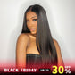 5x5 HD Front Lace Wig 18-30 inch Straight Human Hair Wig