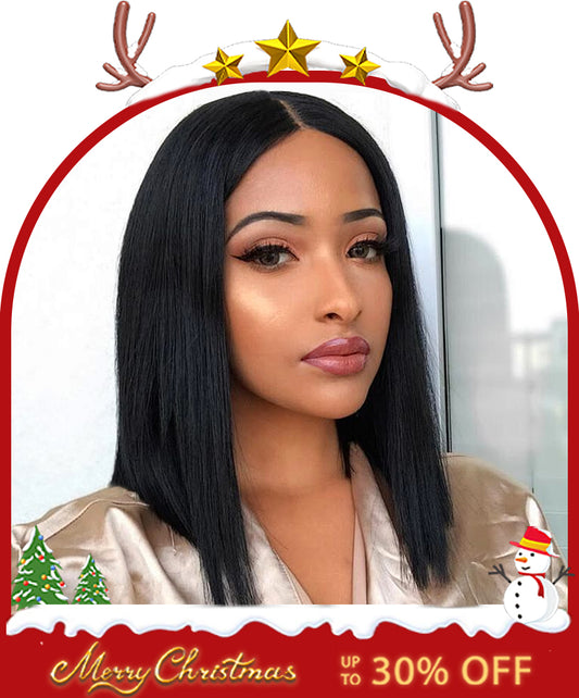 BOBO 10-16 inch 6x2 HD Front Lace Human Hair Nature Black