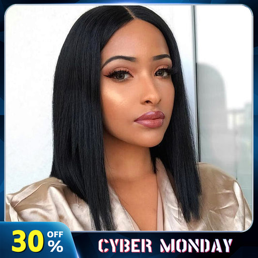 BOBO 10-16 inch 6x2 HD Front Lace Human Hair Nature Black