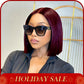 99J  12 inch 6x2 HD Front Lace Wig BOB 100% Human Hair