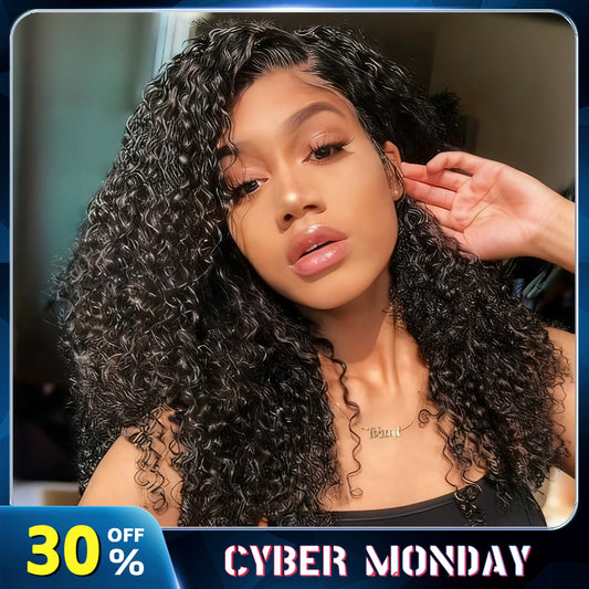 4x4 HD Front Lace Wig 10-16 inch  Kinky Curly 100% Human Hair Wig