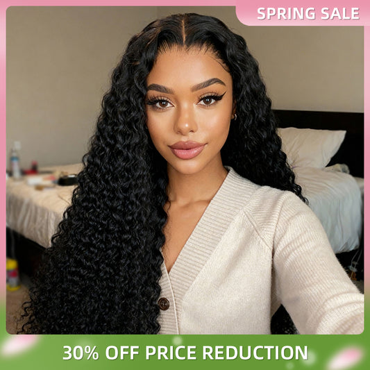 4x4 HD Front Lace Wig 18-30 inch  Kinky Curly Human Hair Wig