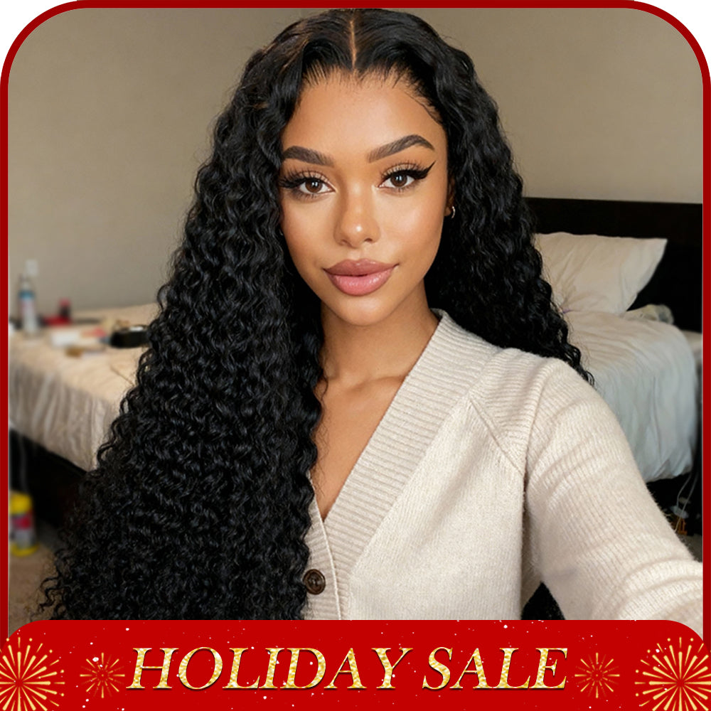 4x4 HD Front Lace Wig 18-30 inch  Kinky Curly Human Hair Wig
