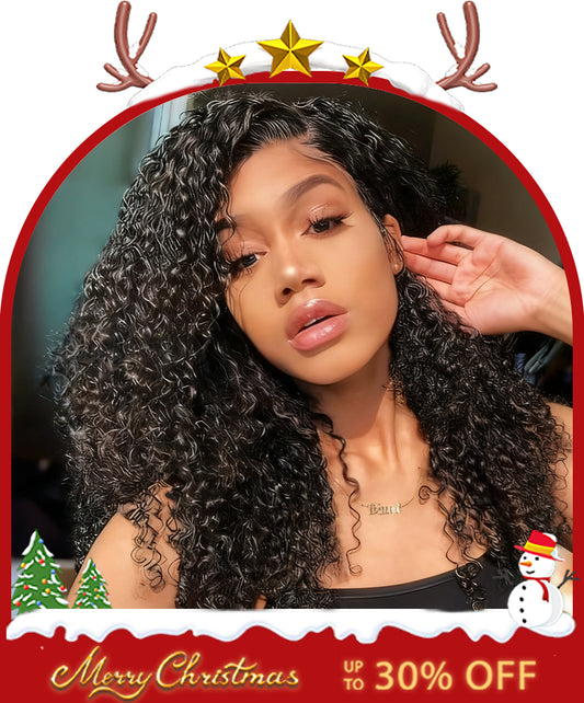 4x4 HD Front Lace Wig 10-16 inch  Kinky Curly 100% Human Hair Wig