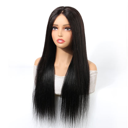 5x5 HD Front Lace Wig 18-30 inch Straight Human Hair Wig 200% Density