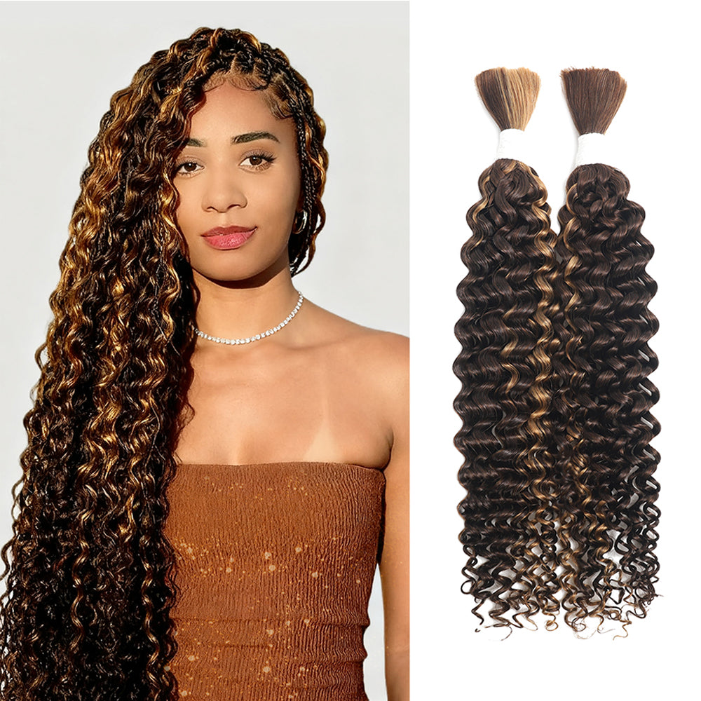 14-28 Inch Water Wave Braiding Human Hair (P4/30)