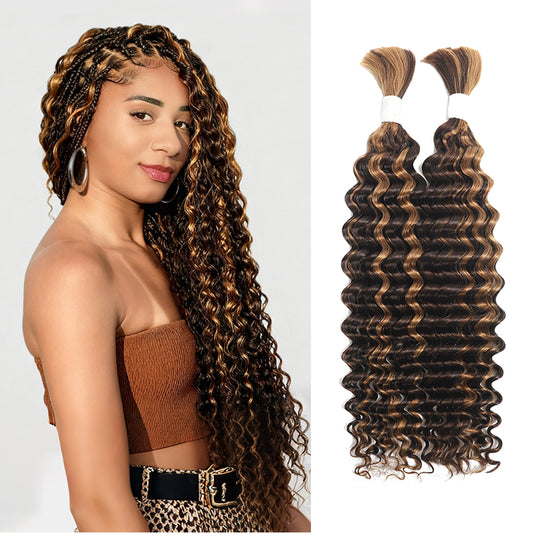 14-28 inch Deep Wave Human Braiding Hair (P4/30)