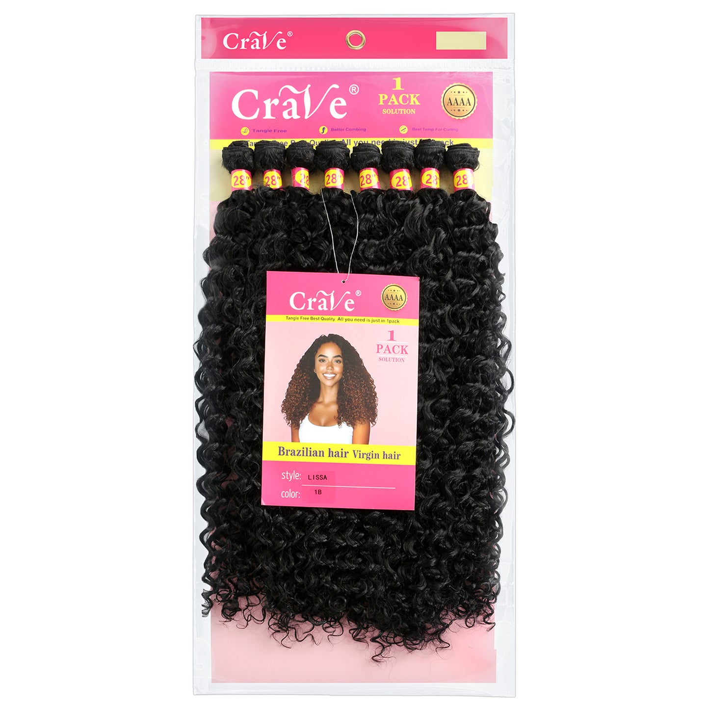 LISSA Synthetic Hair Set 8 pieces / 28inch