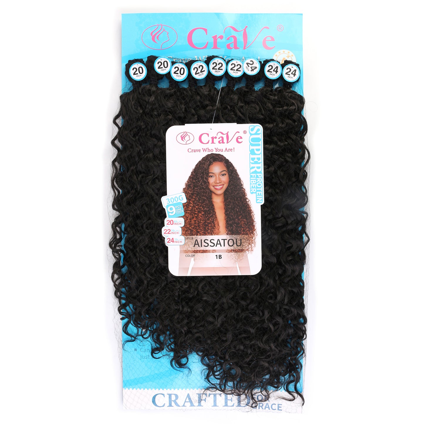 AISSATOU Synthetic Hair Set 9 pieces / 20-22-24inch