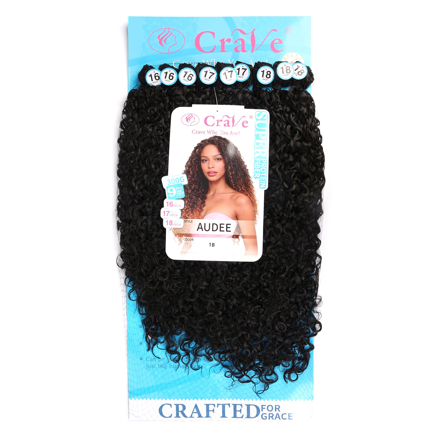 AUDEE Synthetic Hair Set 9 pieces / 16-17-18inch