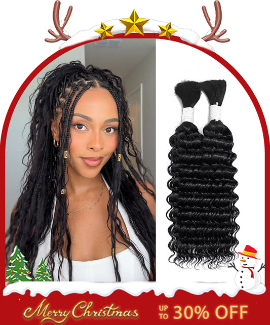 15A Grade 100% Human Hair Deep Wave Hair Extensions  Natural Color