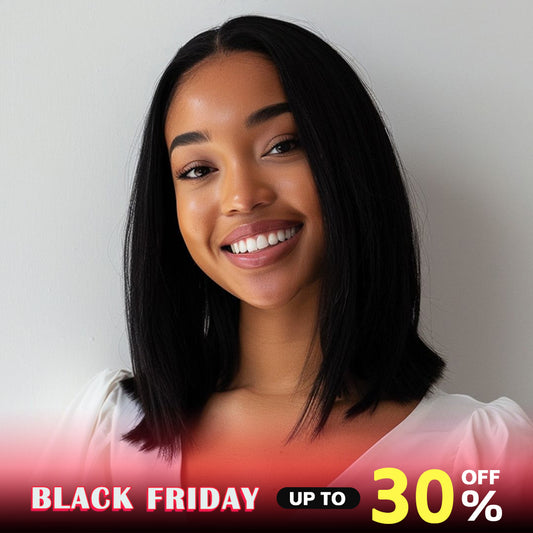 BOBO 10-16 inch 6x2 HD Front Lace Human Hair Nature Black