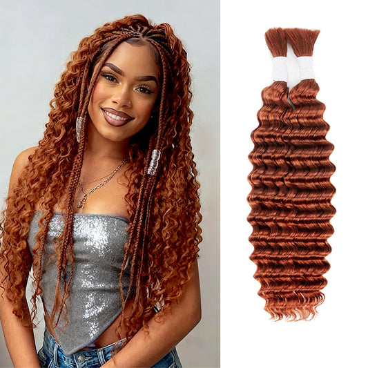 14-28 Inch Deep Wave Braiding Human Hair (#350)