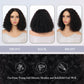 4x4 HD Front Lace Wig 10-16 inch  Kinky Curly 100% Human Hair Wig