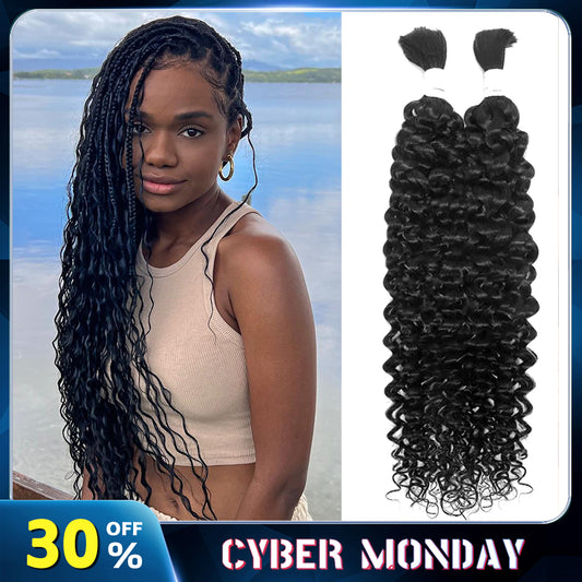 15A Grade 100% Human Hair Water Wave Hair Extensions  Natural Color