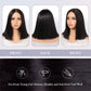 BOBO 10-16 inch 6x2 HD Front Lace Human Hair Nature Black