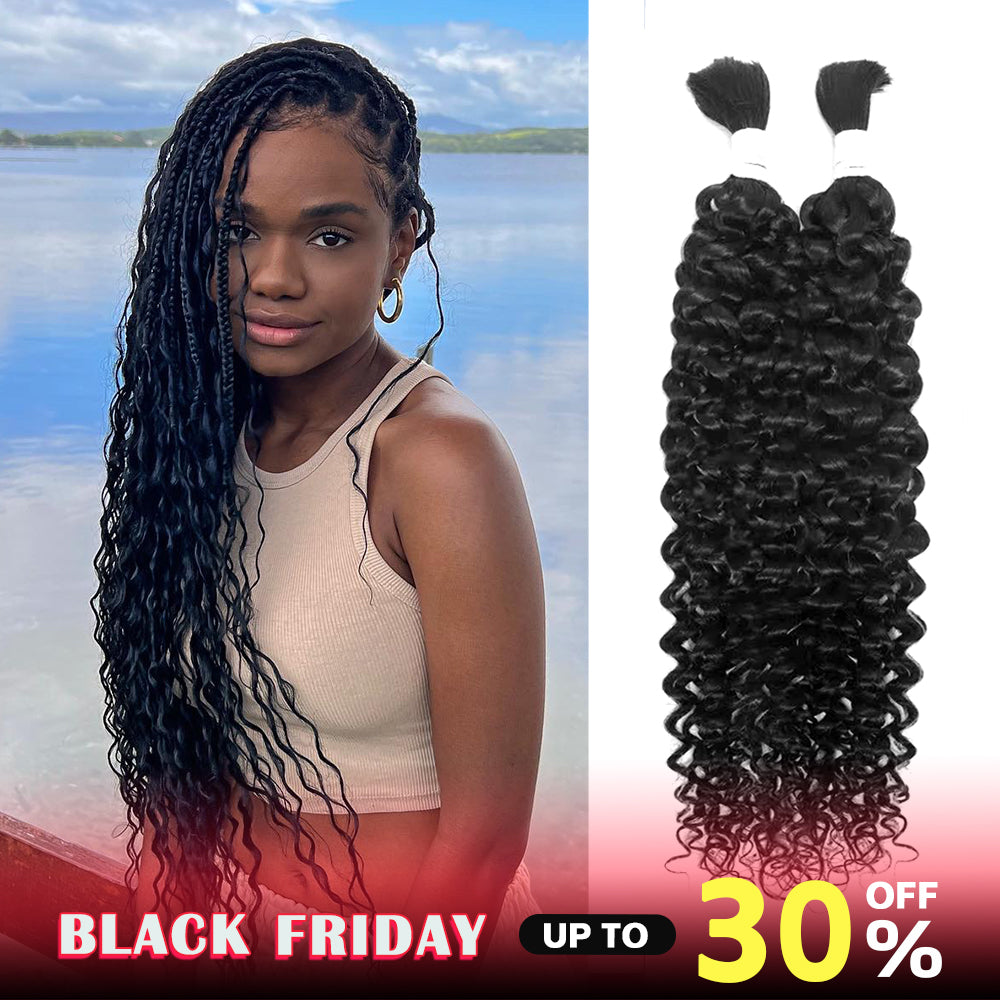 15A Grade 100% Human Hair Water Wave Hair Extensions  Natural Color