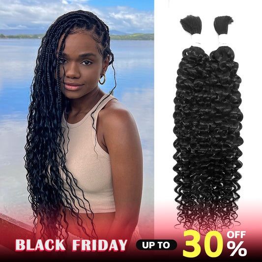 15A Grade 100% Human Hair Water Wave Hair Extensions  Natural Color