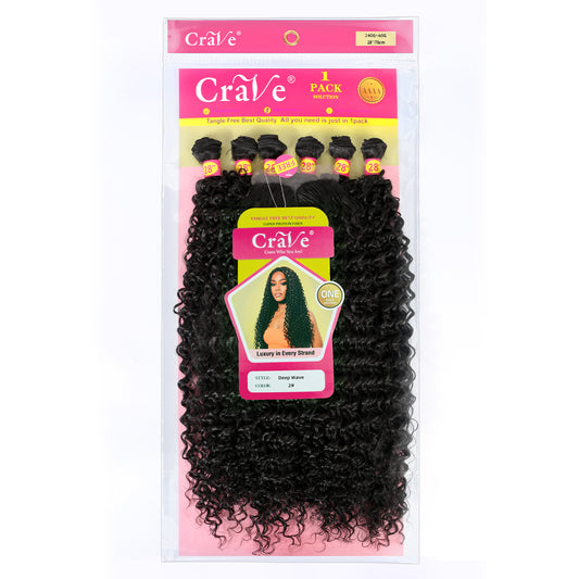 Deep Wave Synthetic Hair Set 6+1 pieces / 28inch