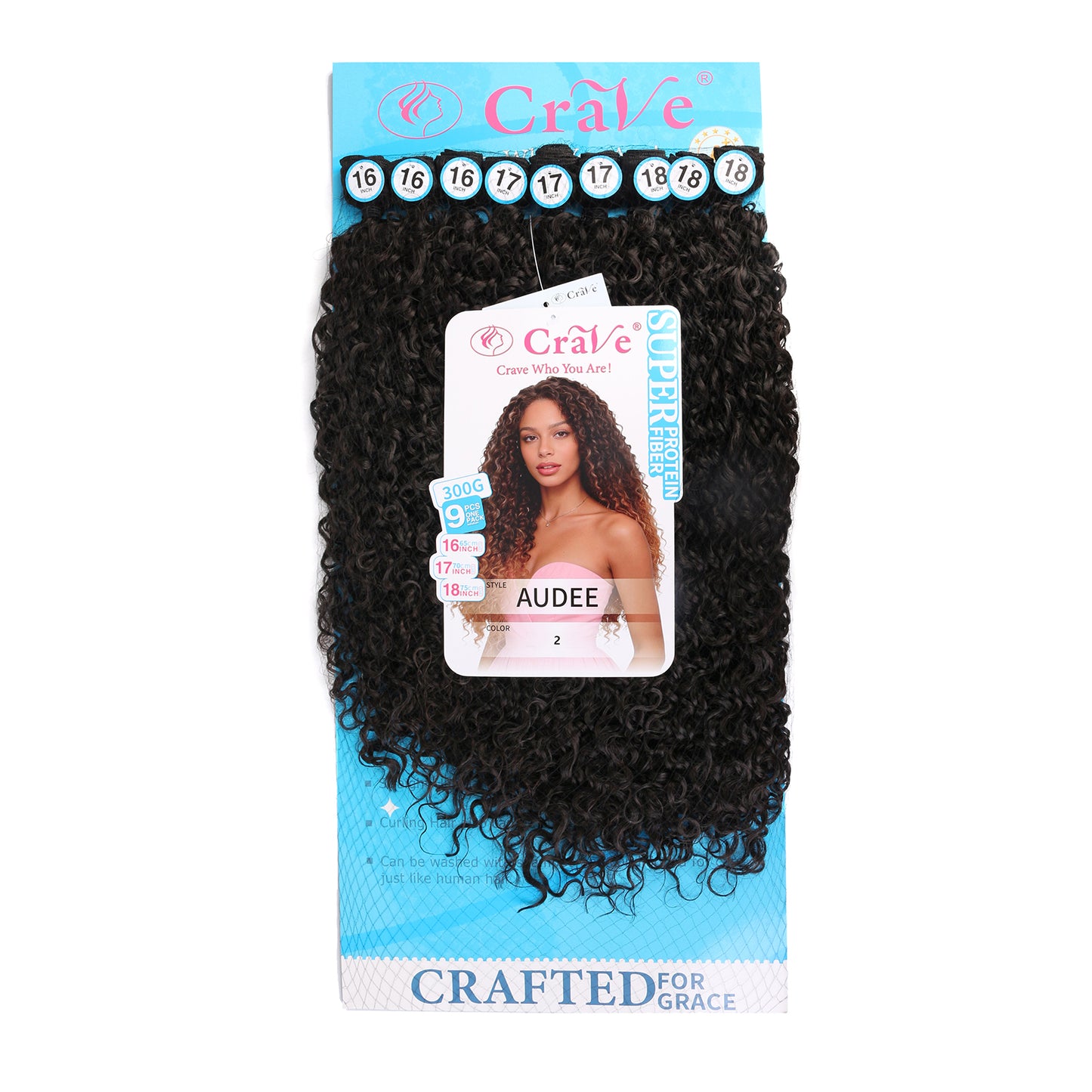 AUDEE Synthetic Hair Set 9 pieces / 16-17-18inch