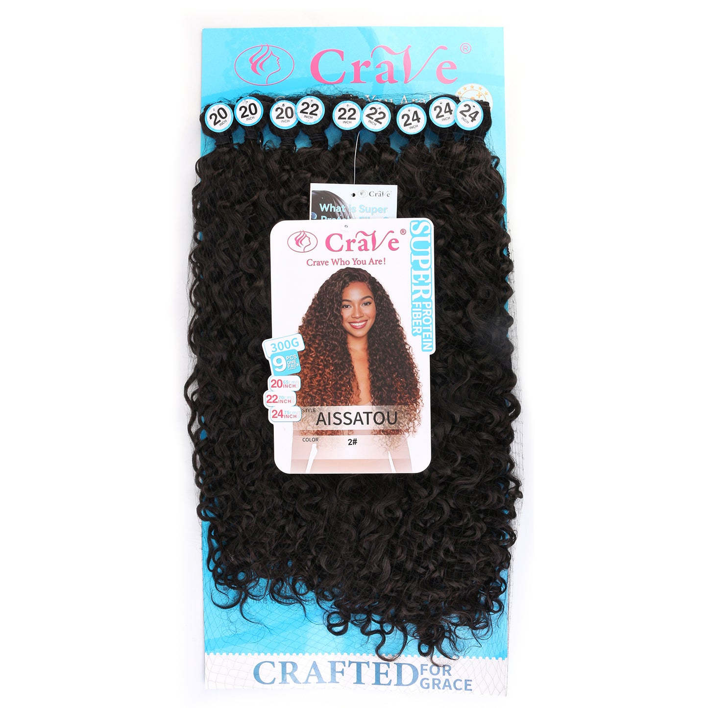AISSATOU Synthetic Hair Set 9 pieces / 20-22-24inch