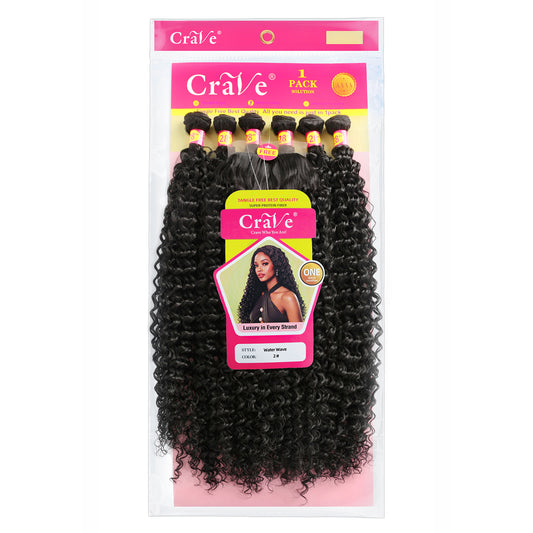Water wave Synthetic Hair Set 6+1 pieces / 28inch