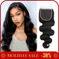 5x5 HD Lace Closure Body Wave Transparent HD Lace Closure Human Hair 12A Brazilian Virgin Human Hair Closure Free Part Pre Plucked with Baby Hair Natural Color 8-22 Inch