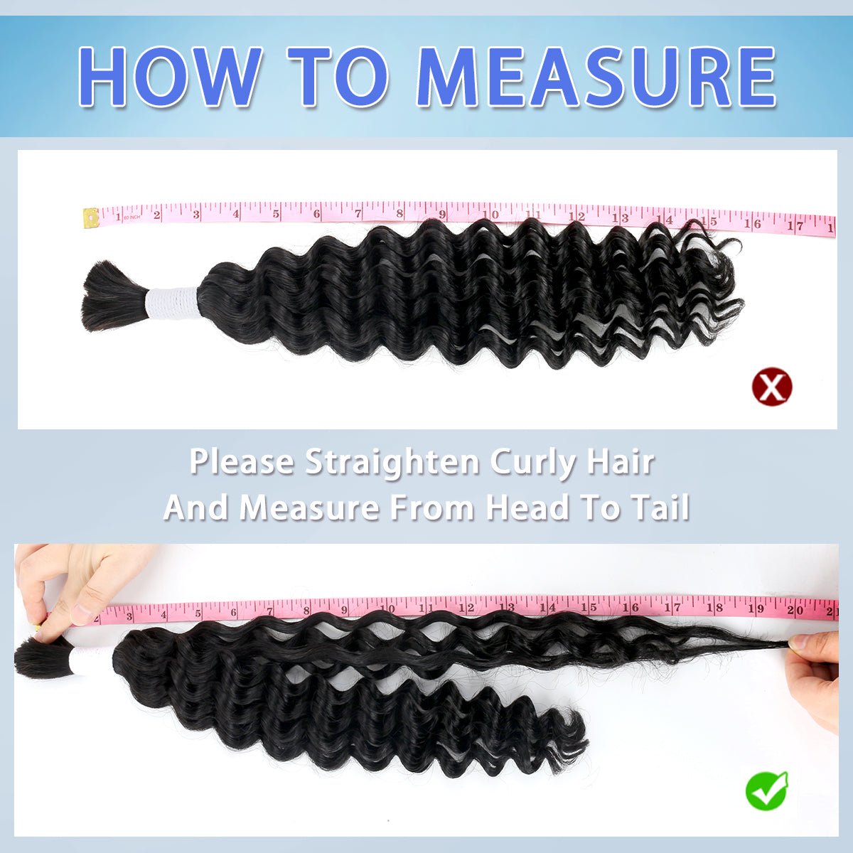15A Grade 100% Human Hair Deep Wave Hair Extensions  Natural Color