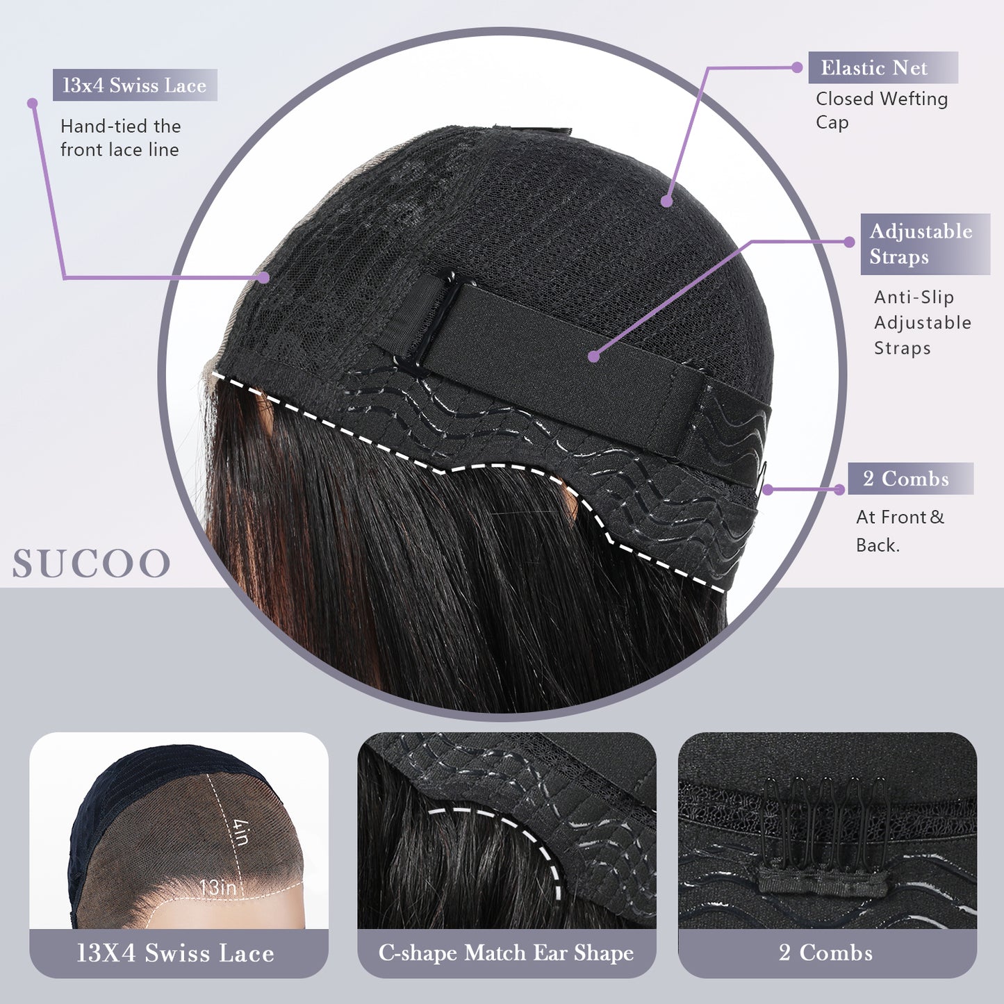 13x4 HD Front Lace Wig 28 inch Straight wig 100% Human Hair Wig 200% Density