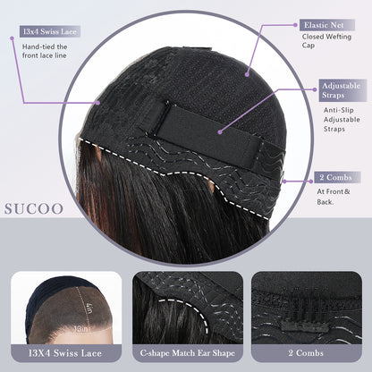 13x4 HD Front Lace Wig 26 inch Body Wave wig 100% Human Hair Wig 200% Density
