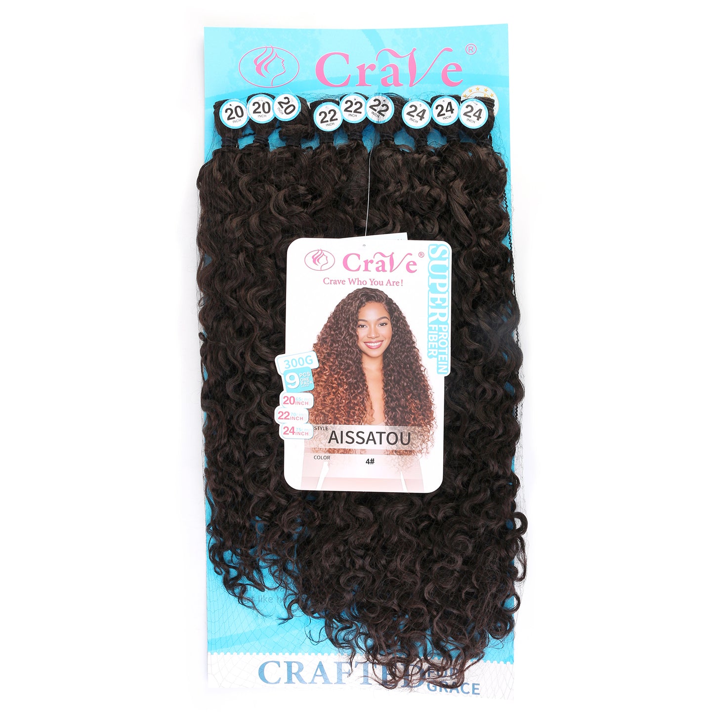 AISSATOU Synthetic Hair Set 9 pieces / 20-22-24inch