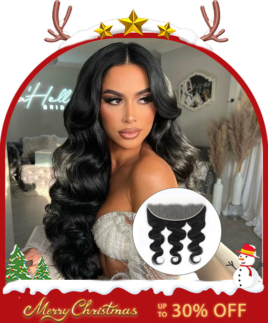 100% Human Hair 8-20inch 13X4 HD Lace Closure Body Wave HD Lace Frontal