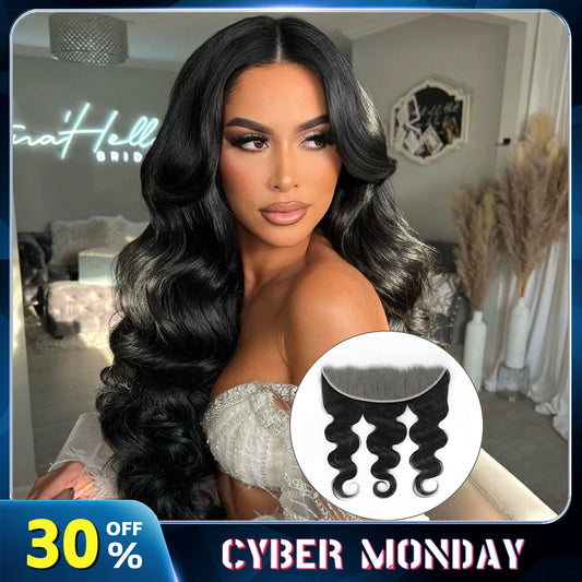 100% Human Hair 8-20inch 13X4 HD Lace Closure Body Wave HD Lace Frontal