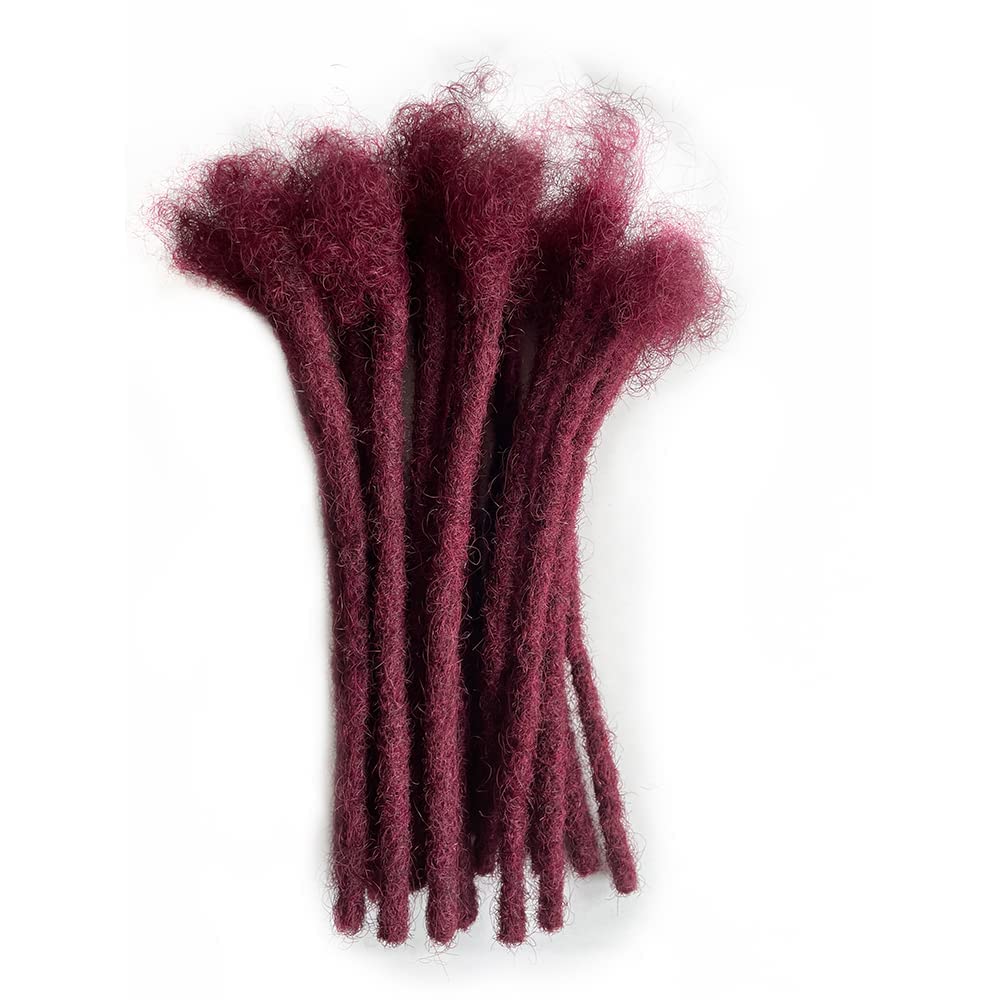 4-12 Inch 0.2-0.8cm Dreadlock Extensions 30locs 100% Human hair 99j