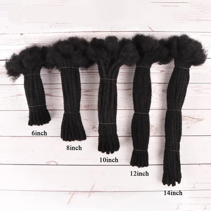 4-12 Inch 0.2-0.8cm 613 Dreadlock Extensions  100% Human hair 30locs