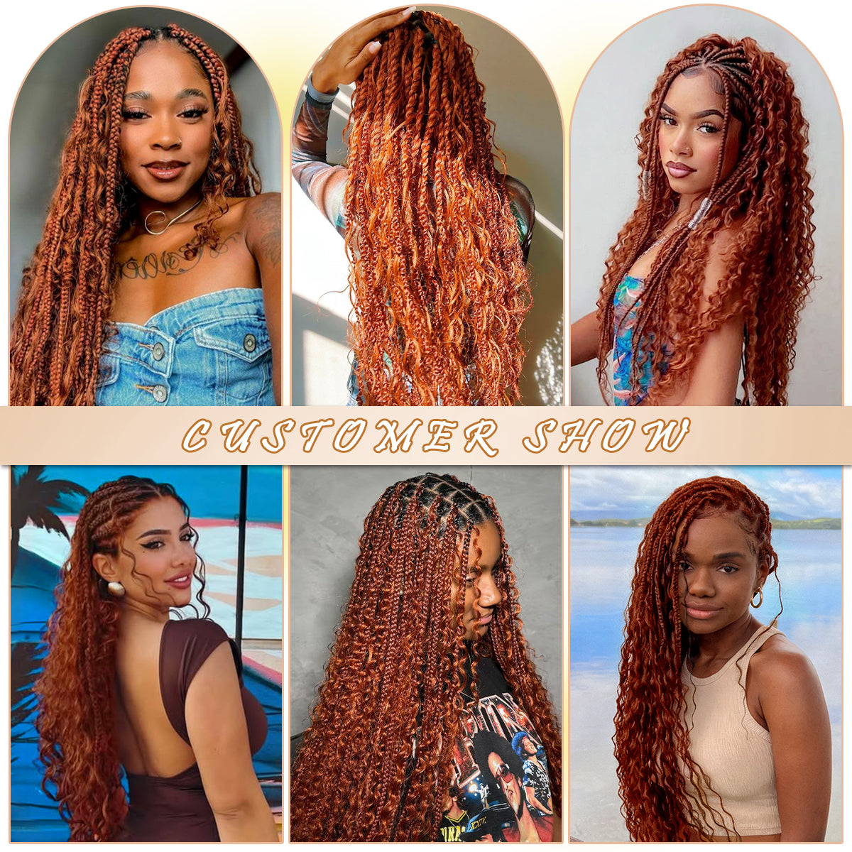14-28 Inch Water Wave Braiding Human Hair (#350)