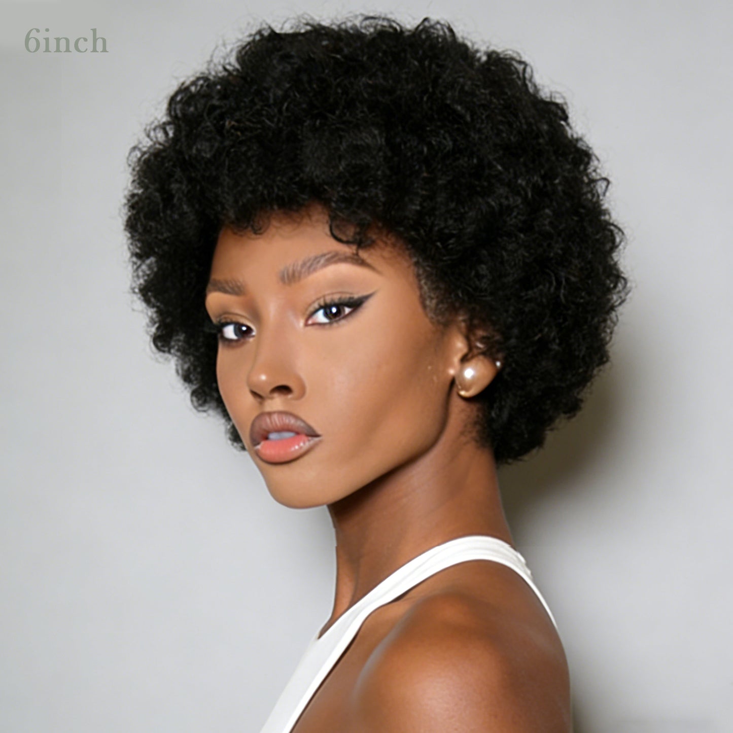 Afro Wigs 100% Human Hair nature color