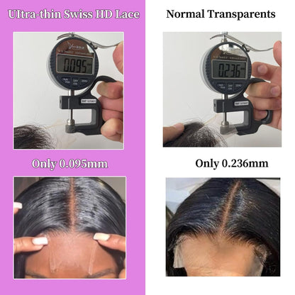 12-20inch 2x6 Real HD Lace Closure Body Wave Human Hair