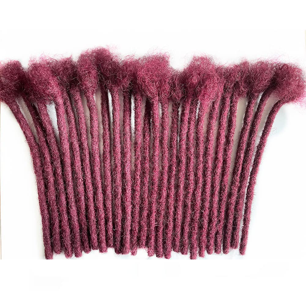 4-12 Inch 0.2-0.8cm Dreadlock Extensions 30locs 100% Human hair 99j