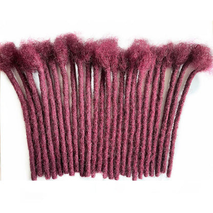 4-12 Inch 0.2-0.8cm Dreadlock Extensions 30locs 100% Human hair 99j