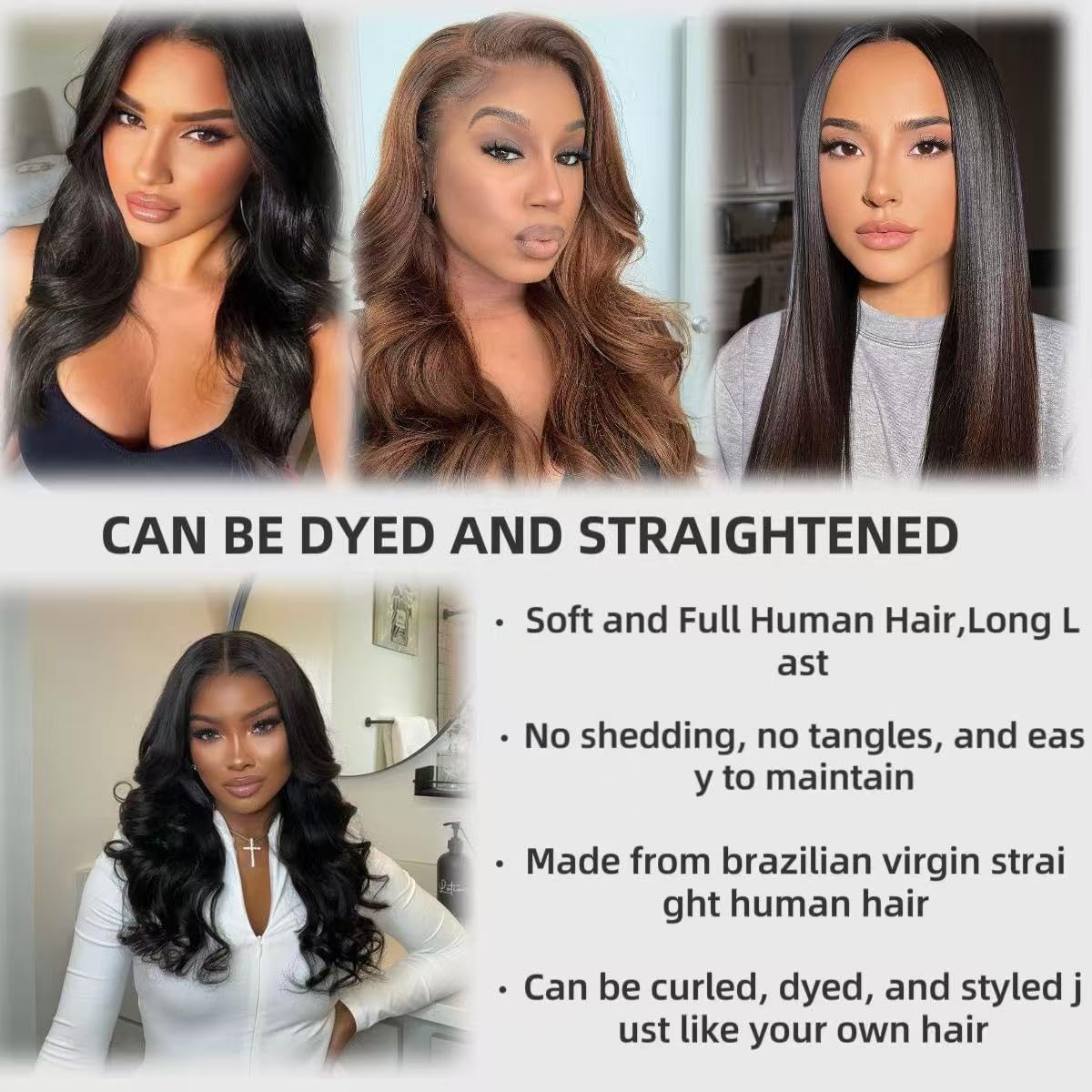 5x5 HD Lace Closure Body Wave Transparent HD Lace Closure Human Hair 12A Brazilian Virgin Human Hair Closure Free Part Pre Plucked with Baby Hair Natural Color 8-22 Inch