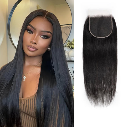 5x5 HD Lace Closure Straight Transparent HD Lace Closure 12A Brazilian Virgin Human Hair